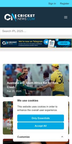 Mobile page screenshot