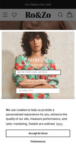 Mobile page screenshot