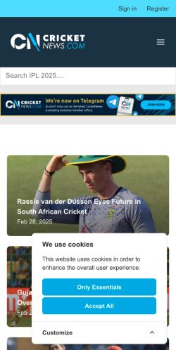 Mobile page screenshot