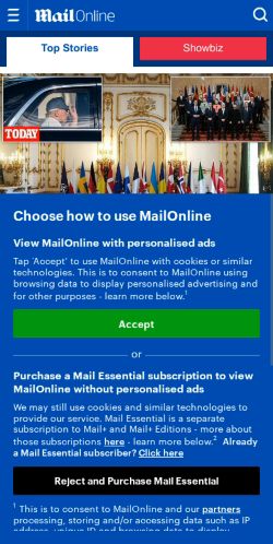 Mobile page screenshot