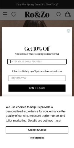 Mobile page screenshot