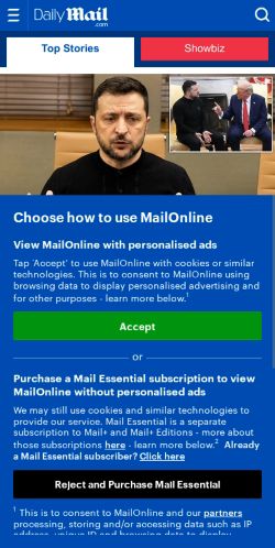 Mobile page screenshot