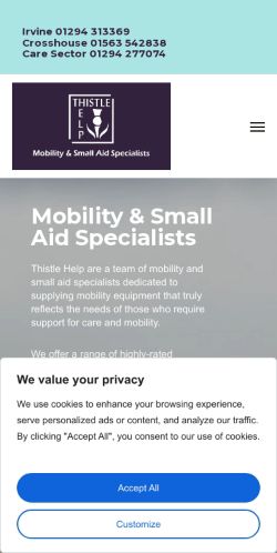 Mobile page screenshot