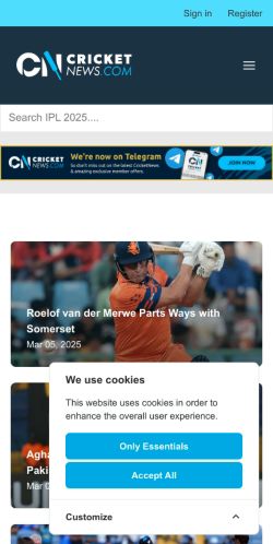 Mobile page screenshot