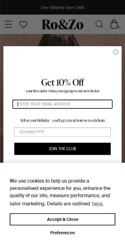 Mobile page screenshot