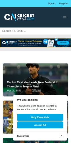 Mobile page screenshot