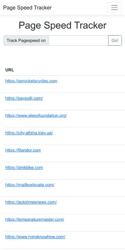 Mobile page screenshot