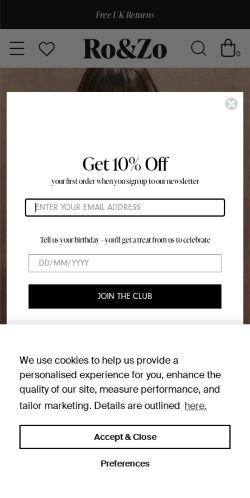 Mobile page screenshot