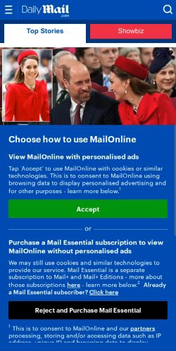 Mobile page screenshot