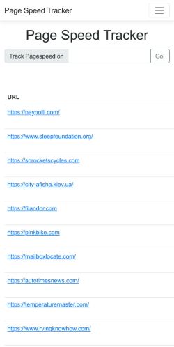 Mobile page screenshot