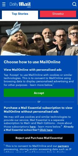 Mobile page screenshot