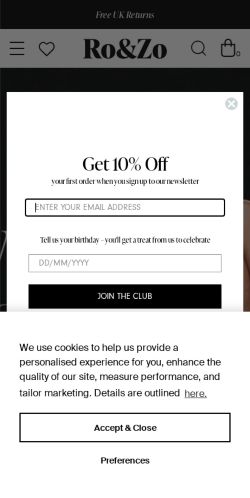 Mobile page screenshot