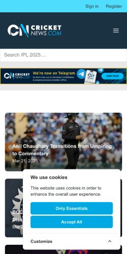 Mobile page screenshot