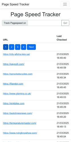 Mobile page screenshot