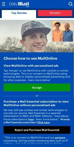 Mobile page screenshot