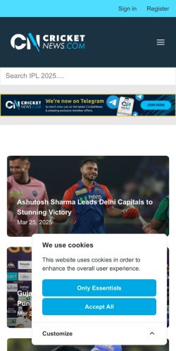 Mobile page screenshot