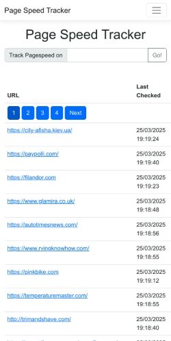 Mobile page screenshot