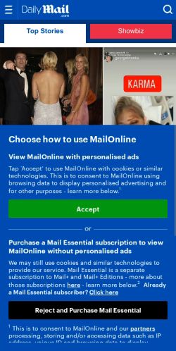 Mobile page screenshot