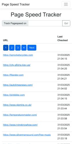 Mobile page screenshot
