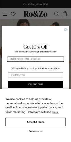 Mobile page screenshot