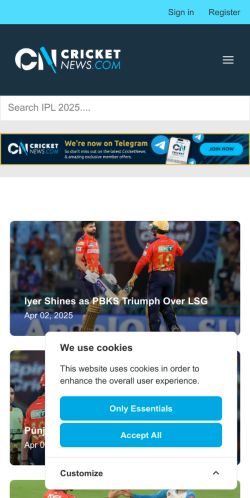 Mobile page screenshot