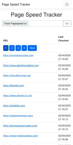 Mobile page screenshot