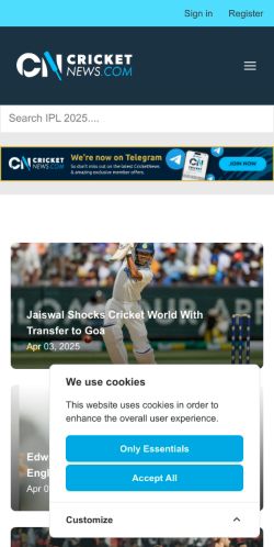 Mobile page screenshot