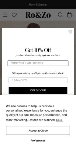 Mobile page screenshot