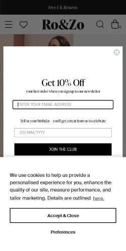 Mobile page screenshot