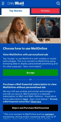 Mobile page screenshot