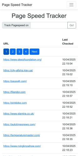 Mobile page screenshot