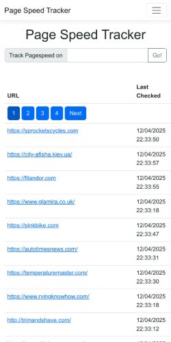 Mobile page screenshot