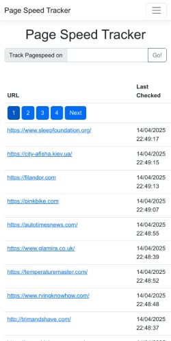 Mobile page screenshot
