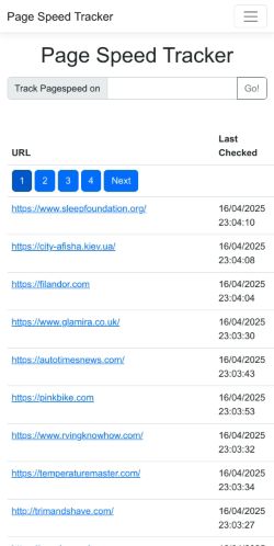 Mobile page screenshot