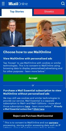 Mobile page screenshot