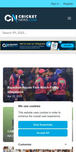 Mobile page screenshot