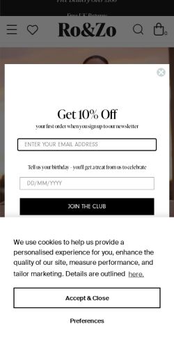 Mobile page screenshot