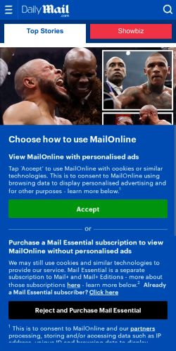 Mobile page screenshot