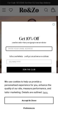 Mobile page screenshot