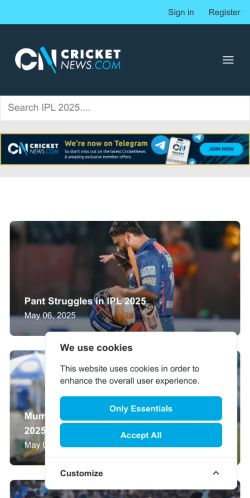 Mobile page screenshot