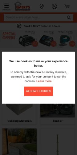 Mobile page screenshot