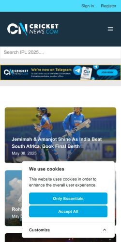 Mobile page screenshot