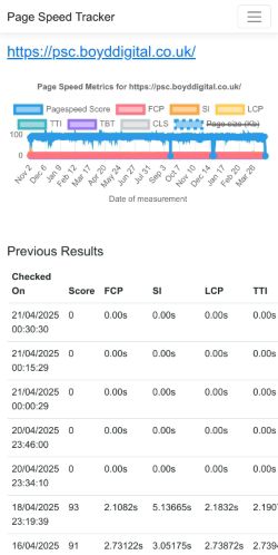 Mobile page screenshot