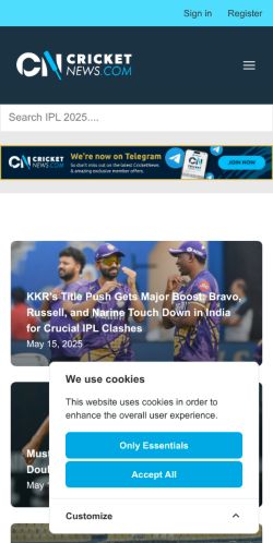 Mobile page screenshot