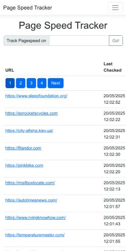 Mobile page screenshot