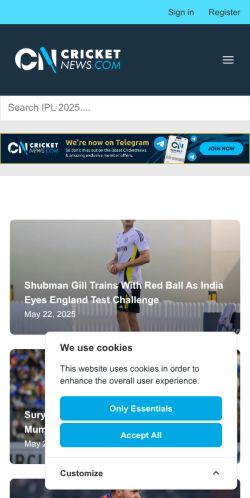 Mobile page screenshot