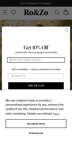 Mobile page screenshot