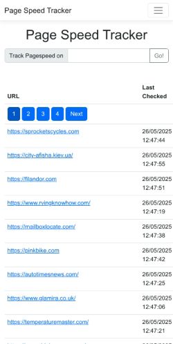 Mobile page screenshot