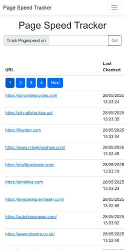 Mobile page screenshot
