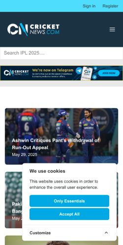 Mobile page screenshot